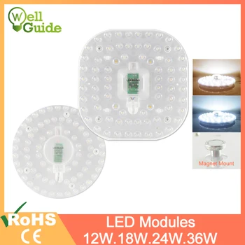 

Ceiling Light 12W 18W 24W 36W LED Module Source Ceiling Lamp AC220-240V Source Round Bedroom Kitchen Indoor Lighting living room