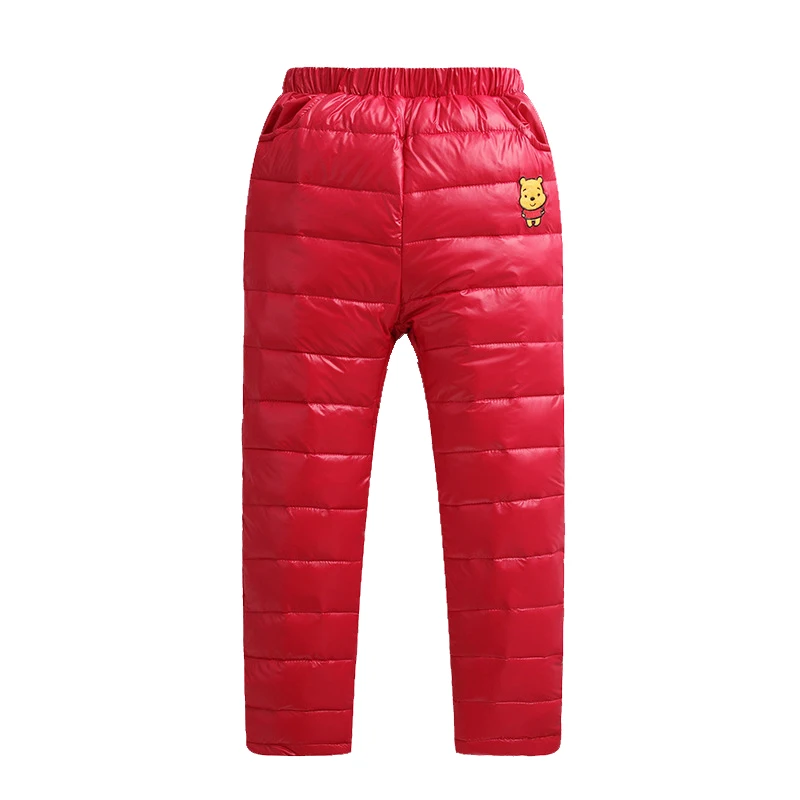 Unisex Kids Baby Down Pants Winter Thick Trousers With Striped Pattern (4)