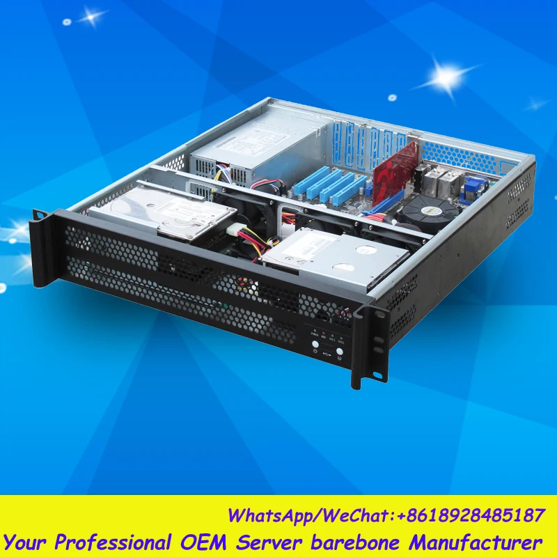 Flexible 2u rack mount server case RC2490-in Servers from