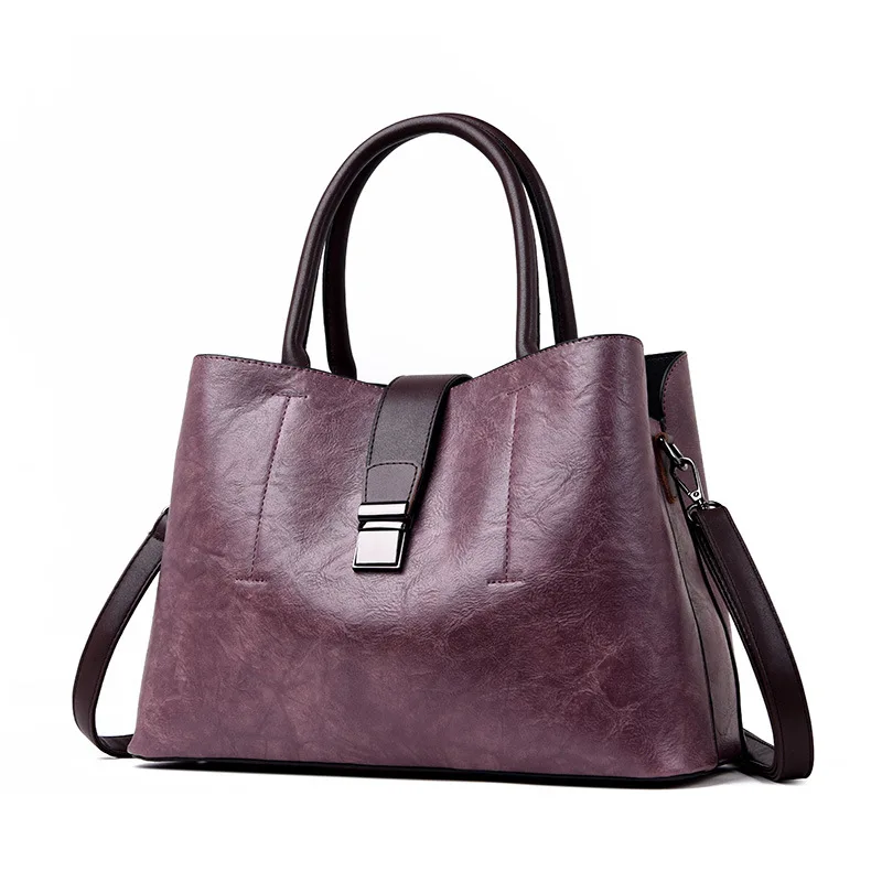 

Women Vintage Messenger Bags Shoulder Handbag Women Top-Handle Crocodile Pattern Composite Bag Purse Wallet Leather 2019 C1034