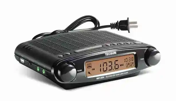 Радио TECSUN MP-300 DSP FM стерео USB MP3 плеер настольные часы ATS Будильник Черный FM Портативный радиоприемник