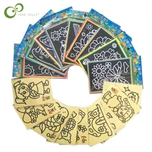 Малая 10/20 шт. ребенок дети магия скретч-каракули площадка с рисунками размером Ранние обучающие игрушки для творческого рисования WYQ