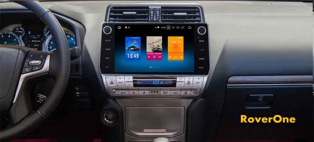 Clearance Car Multimedia Player for Toyota Prado 2018 Octa Core Android 9.0 10.2