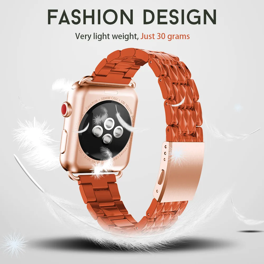 Браслет из смолы для Apple Watch Band ремешок band38мм 42 мм сменный серии 5 4 3 2 1 Smartwatches|strap for