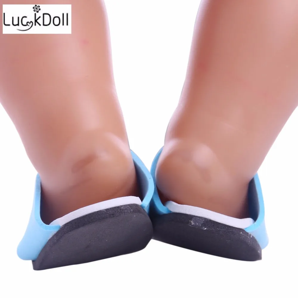 Luckdoll рекламные куклы мини-тапочки fit 18 дюймов американская кукла женщина и 43 см аксессуары для детской куклы игрушки для детей