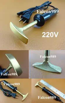

220V Leather Craft Sewing Quilting Remove Fold Anti Wrinkle Smoothing Electric Iron Tool - Awl Slicker Burnisher Polisher Button