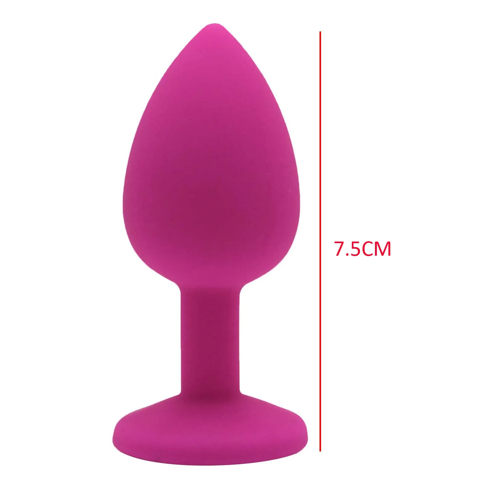 

1Pc Cute Soft Silicone Rhinestone Plug Toy Plugs Women Stopper