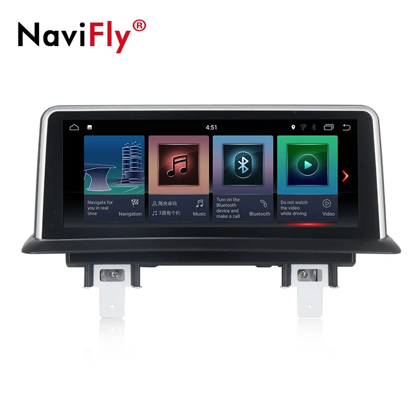 NaviFly Автомобильная Мультимедийная магнитола 10,25 ''ips экран 6Core Android9.0 для BMW E81 E82 E87 E88 120i 2005 до 2012 с подарком