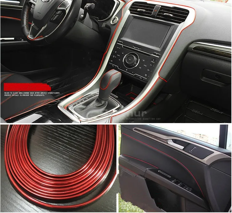 

5M Car Styling Decoration Thread Car Sticker For ALFA ROMEO Mito 147 156 159 166 698 Giulietta Spider for Citroen C1 C2 C3 C4 C5