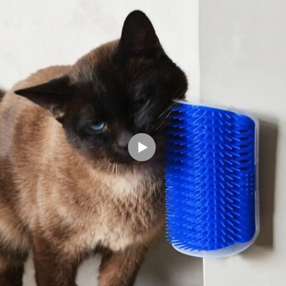 Pet Cat Self Groomer Brush Wall Corner Massage Comb Brush Comfortable