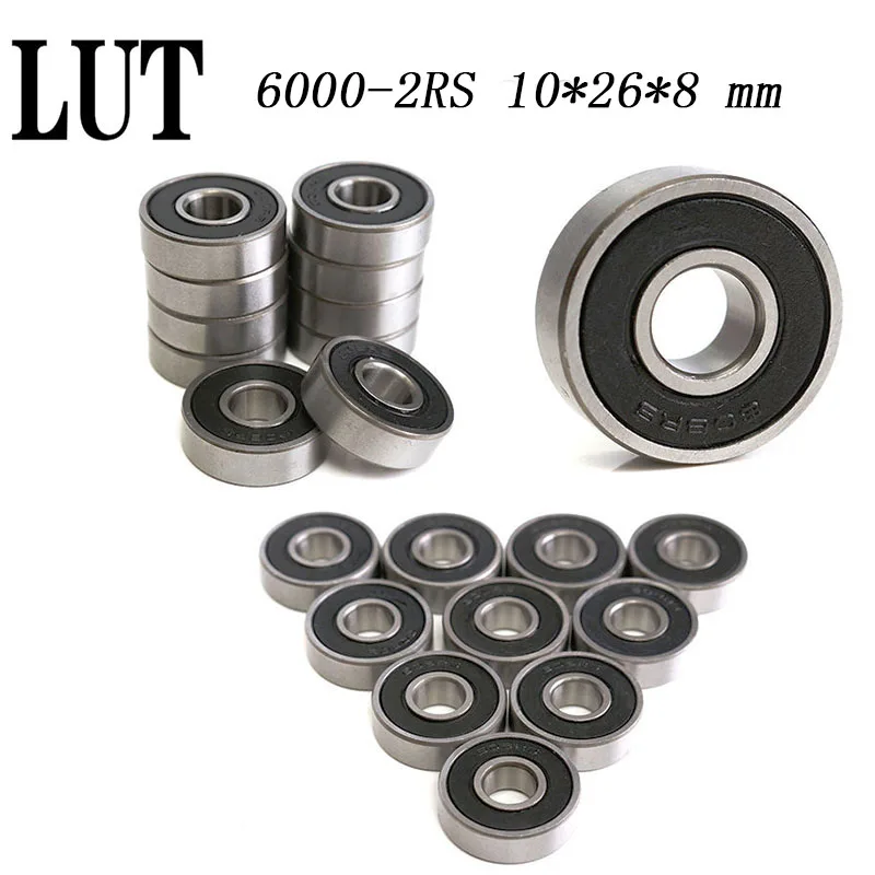 10 шт. радиальные шарикоподшипники 6000 2RS 6000RS RS 2RSH 10x26x8 мм|bearing bearing|bearing 2rsbearing |
