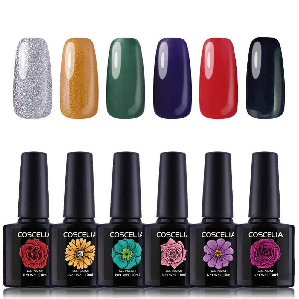 Buy COSCELIA Semi Permanent Nail Polish Varnish Hybrid