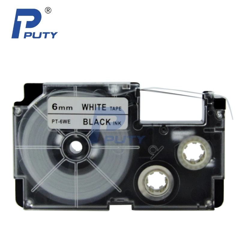 Buy Compatible black on white 6MM 9MM 12MM label tapes