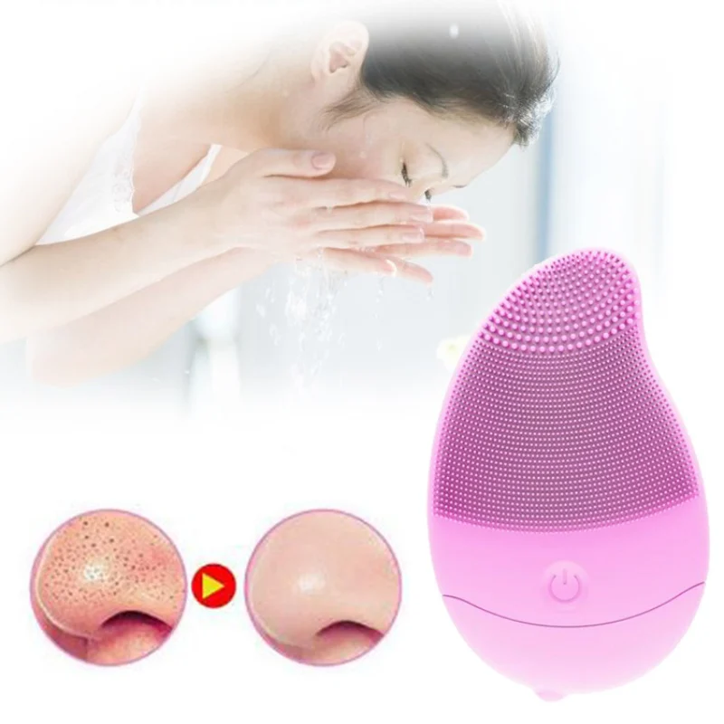 

Electric Facial Silicone Cleansing Brush Control Oil Remove Blackhead Sound Wave Nasal Cleansing Brush
