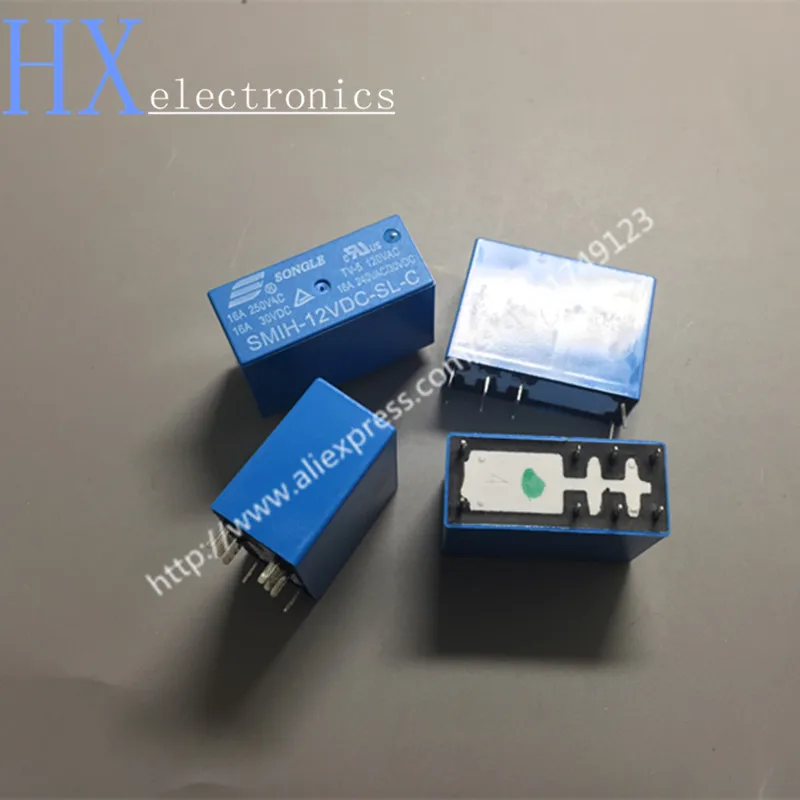 2 шт. SMIH-05VDC-SL-C SMIH-12VDC-SL-C SMIH-24VDC-SL-C 05 12 24 V реле 16A 250V