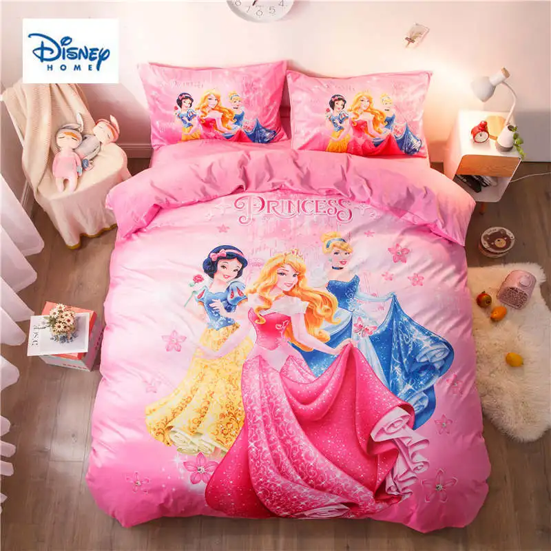 Розовый disney постельное белье для принцессы набор двухразмерных одеял