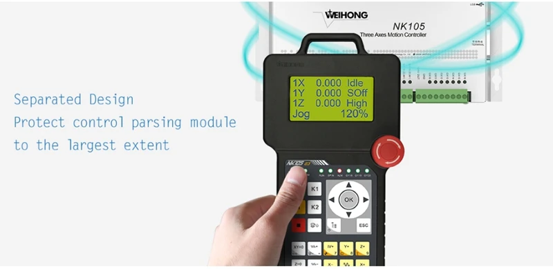 weihong NK105 G2 G3 DSP контроллер 3 оси nc студийная система управления движением для ЧПУ маршрутизатор автоматическая машина для смены инструмента