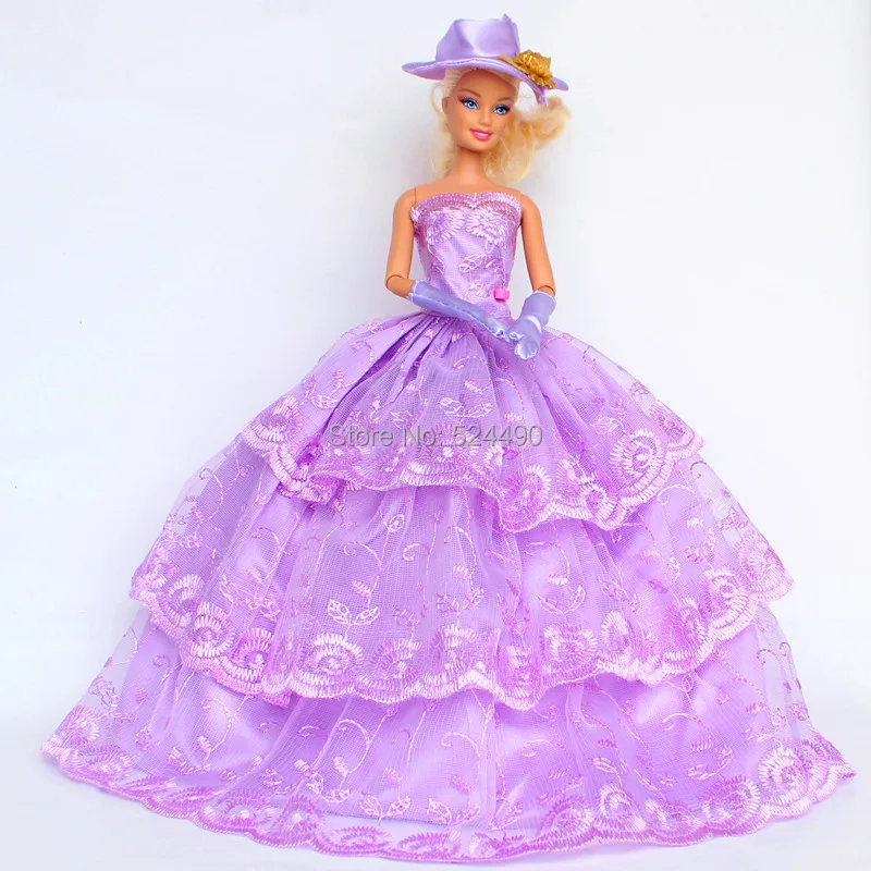 barbie with purple dress