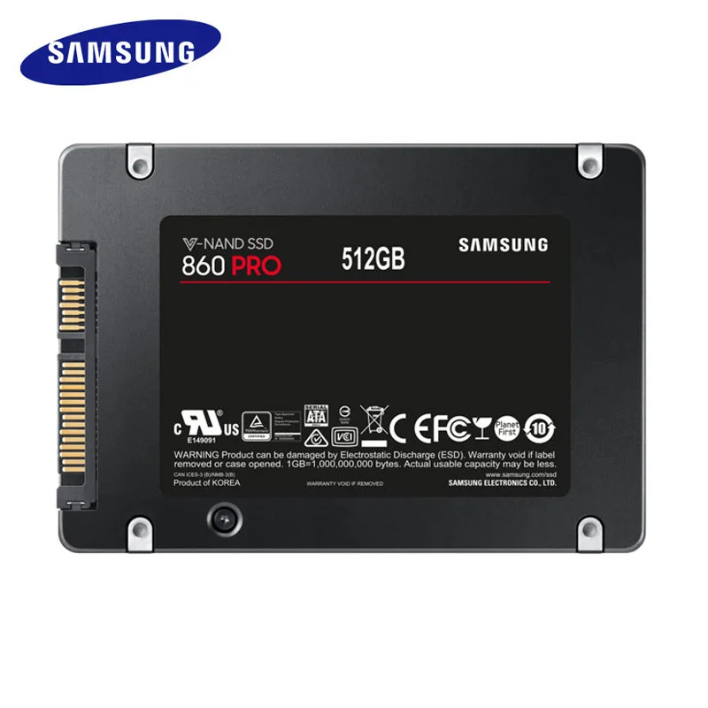 samsung внутренний SSD 860PRO MZ-76P256B/MZ-76P512B/MZ-76P1T0B 256G/512G/1T 2,5 дюйма SATA твердотельный накопитель для ноутбука