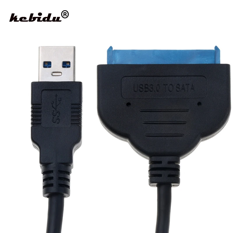 Kebidu USB 3 0 к Sata 2 5 &quot7 + 15pin кабель 25 см HDD SSD жесткий диск Драйвер адаптер конвертер