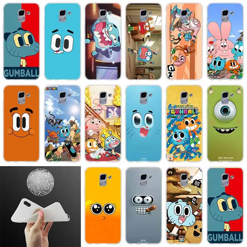 

Phone case Cover The Amazing World of Gumball FOR Coque Samsung Galaxy J6 J4 J8 J7 2018 Plus J3 J5 J7 Prime Pro 2017 2016 Casse