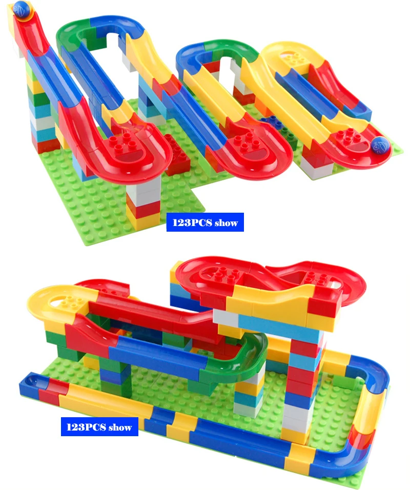 Шарик Раздвижные дорожки укладки здания конструктор Сделай Сам и строительные игрушки Совместимые Кирпичи подарки игрушки для детей