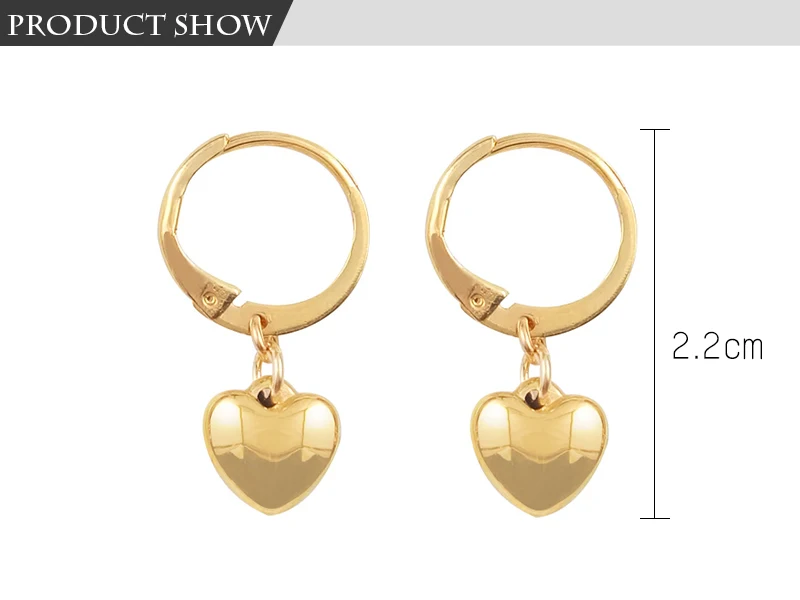 Heart Hoop Earrings  (1)