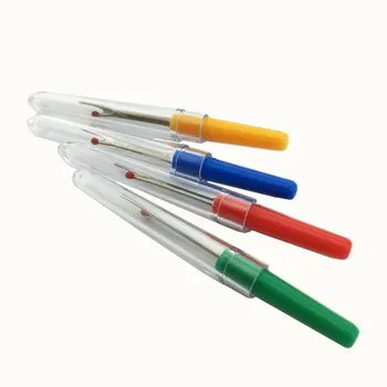 

1Pc Plastic Handle Safe Craft Thread Cutter Seam Ripper Cross Stitch Sewing Tool AA8527