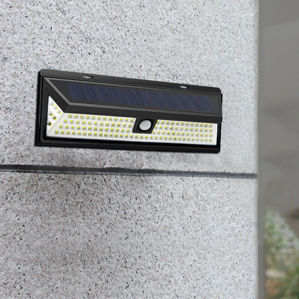 

Solar Power LED Lamp Outside Patio Courtyard Garden Wall Light Outdoor Motion Sensor Light For Pathway Garage Night Lighting