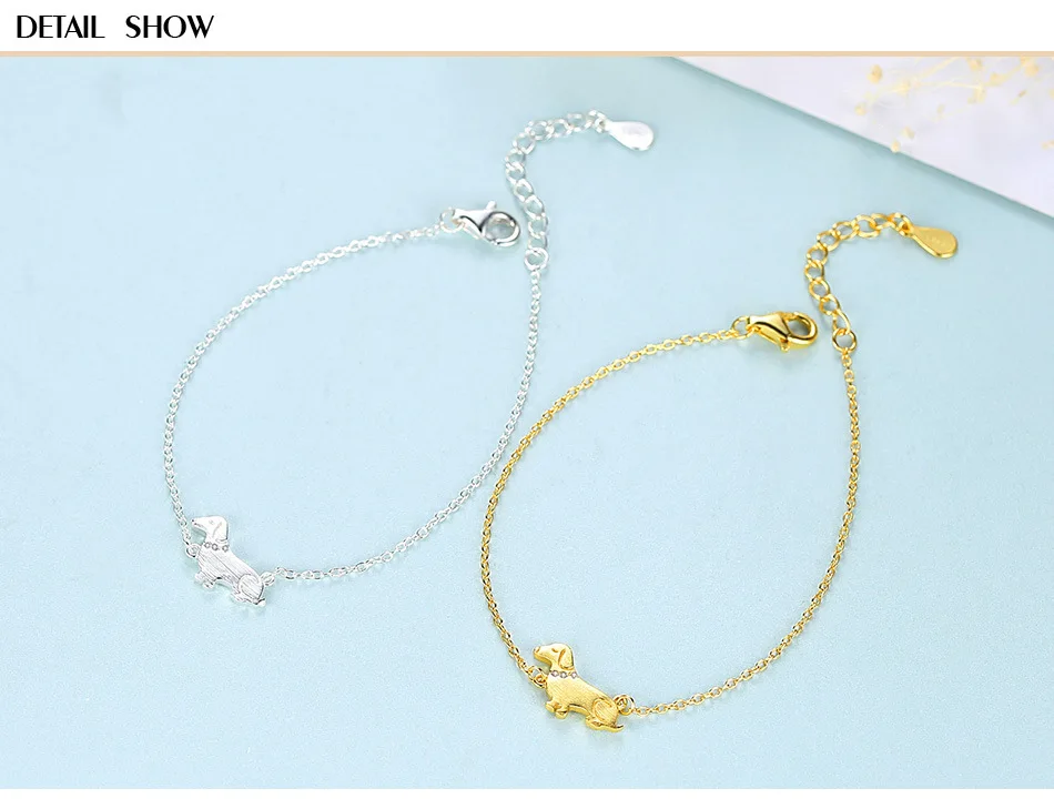 

S925 sterling silver ladies bracelet dog bracelet couple birthday gift GBX01