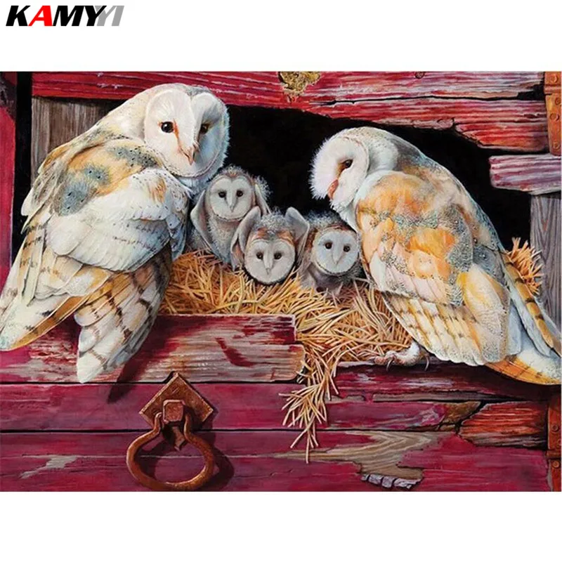 

Diamond Mosaic Animal Picture Of Rhinestone Cross Stitch Owl Kit 5D Diy Diamond Embroidery Wall Decor XY1