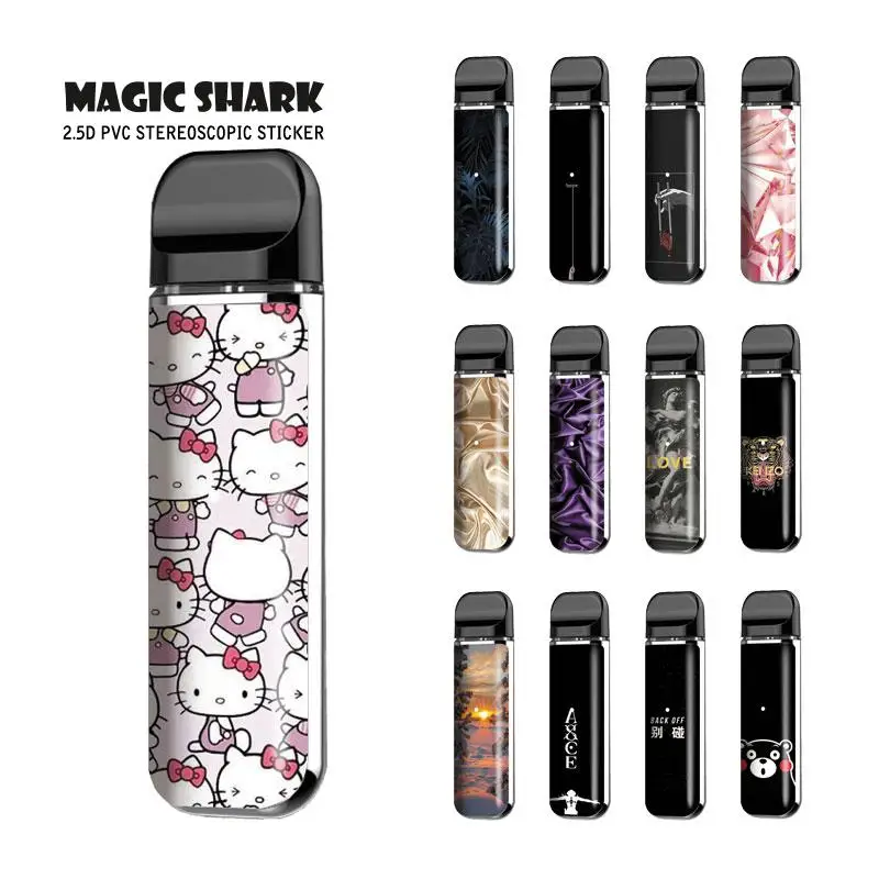 

Magic Shark Love Tiger Diamond Hope Leaf PVC No Fade Skin Case Cover Film Sticker for Smok Novo 459-473