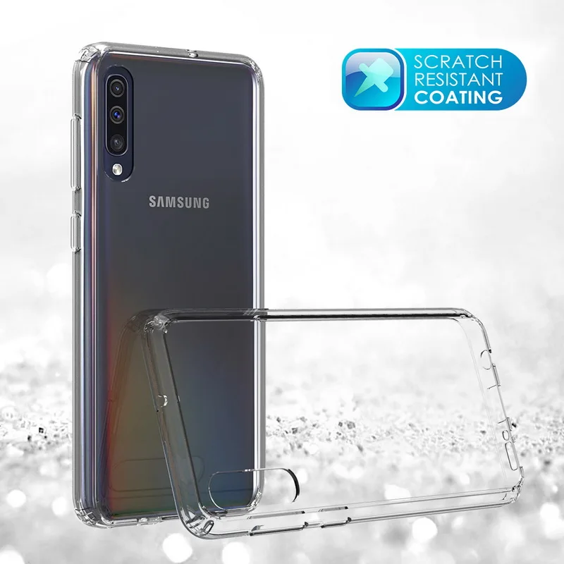 Для samsung A30 чехол с украшением в виде кристаллов бампер прозрачный жесткий акриловый чехол для мобильного телефона для Galaxy A50 A40 A20 A10 A70 M10 M20 M30 S10 плюс S10E S 10