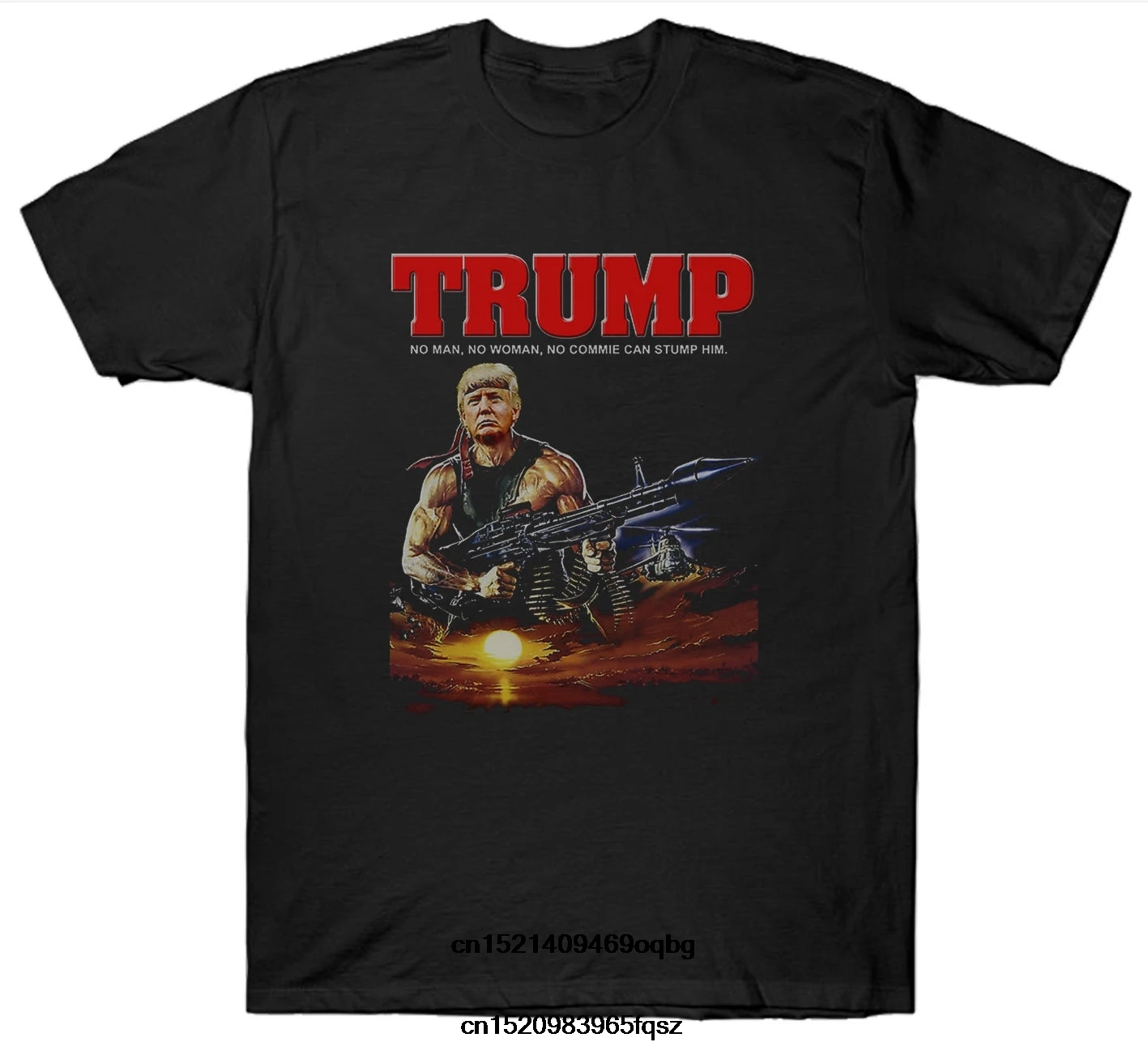 DONALD TRUMP T SHIRT DRÔLE SLOGAN RAMBO JEU de MOTS USA PRÉSIDENT