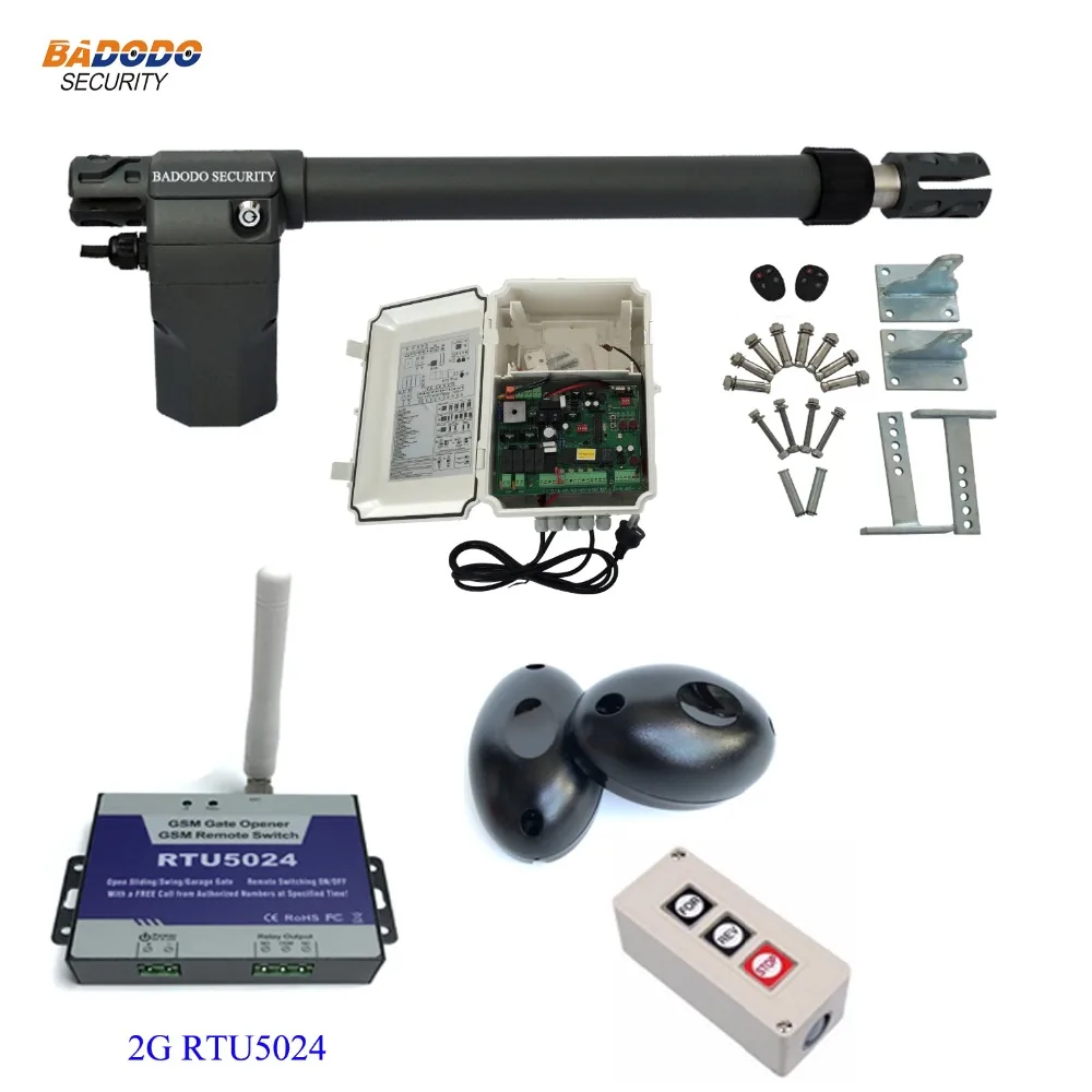 Single arm GSM gate opener 400KG electric automatic swing gate door