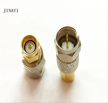 

5 pcs F Plug male to SMA male straight RF Coax Connector Adapter