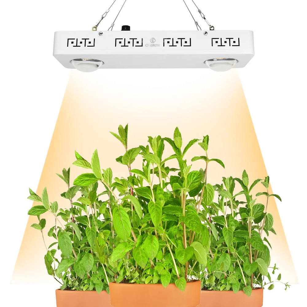 

CREE CXB3590 200W Dimmable COB LED Grow Light Full Spectrum 26000LM = HPS 400W Growing Lamp for Hydroponics plant Growth lights