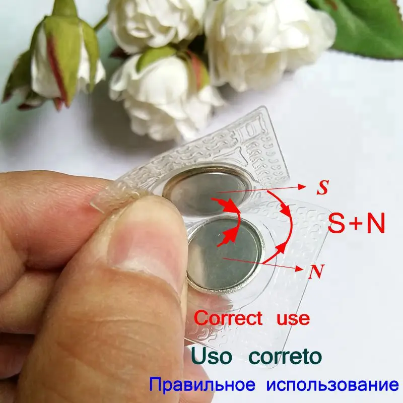 10 шт./упак. 12 мм ПВХ Невидимый Скрытая, вшитые в тканное полотно, магнитные защёлки высокое качество Магнит "сделай сам" Кошелек с застежкой