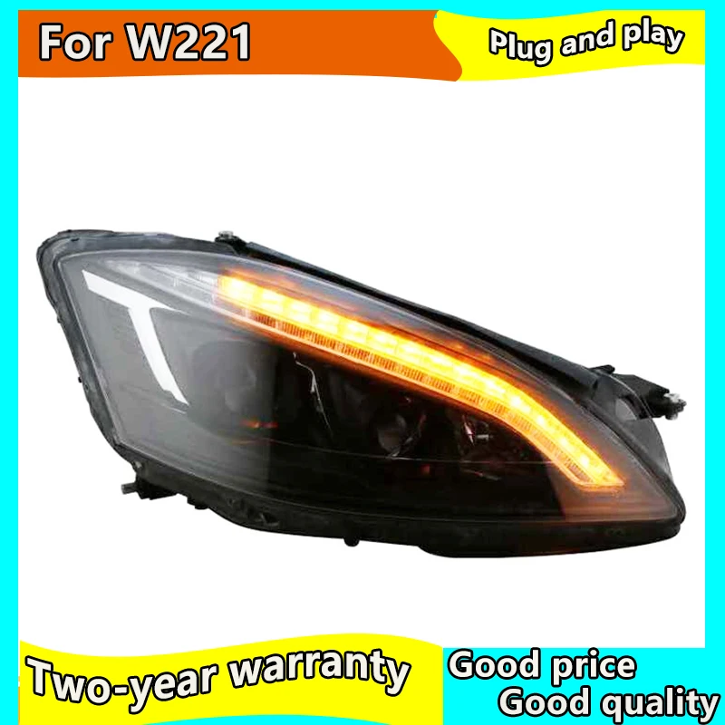 Передняя фара для фар W221 2006 2009 S300 S400 светодиодный ная Автомобильная DRL Hid