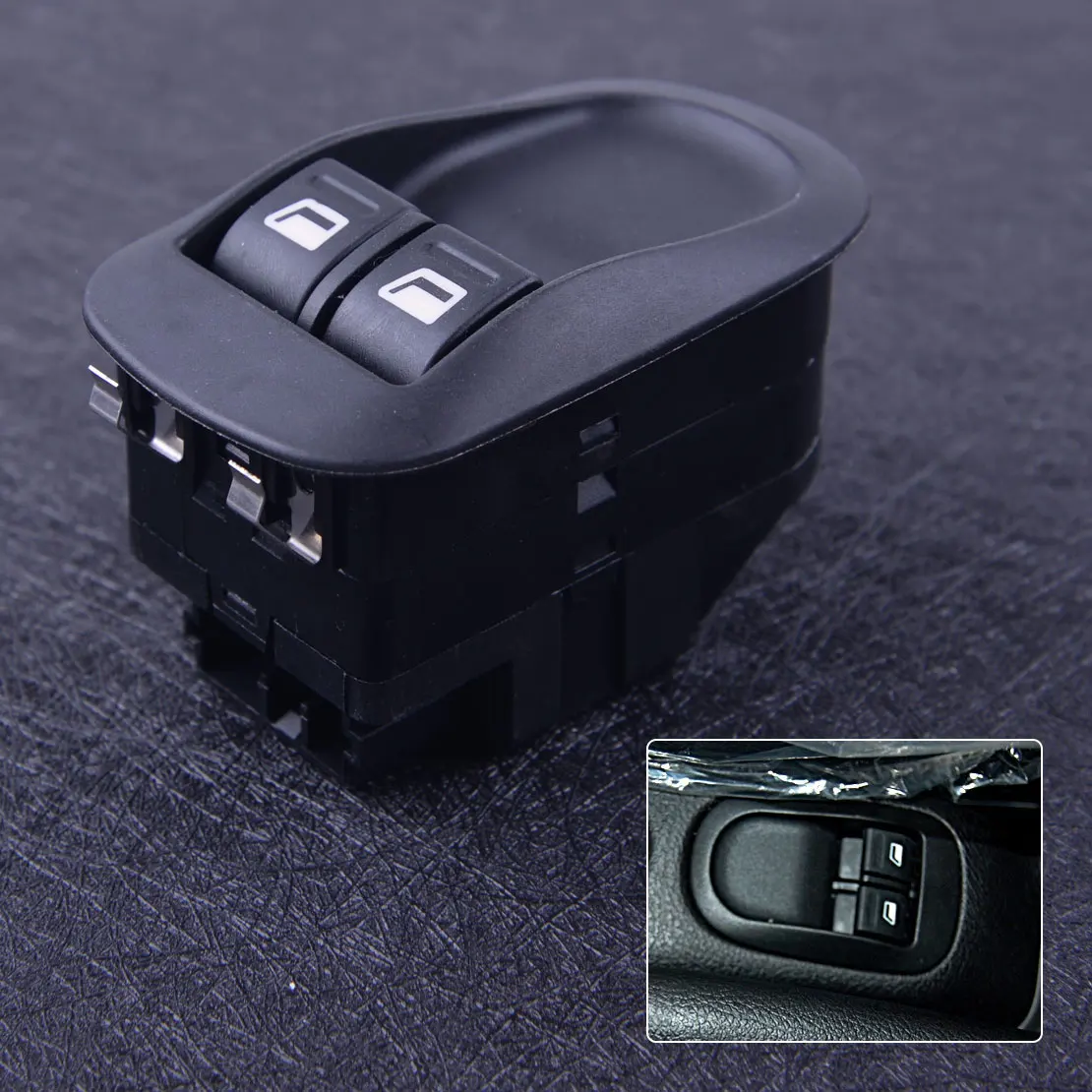 

CITALL New Black Car Front Power Window Switch Electric Master Button Control 6 Pin fit for Peugeot 206 306