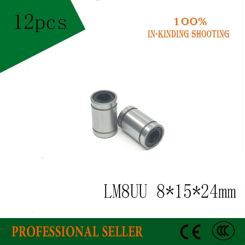 Линейные шарикоподшипники LM8UU LM8 UU 8X15X24mm линейный подшипник 8 мм 3D принтер для