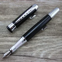 Jinhao 250 черный Золотой резьба перьевые ручки высокого качества Nib Роскошные чернила офисная деловая Ручка высокого класса студенческий подарок перо ручка