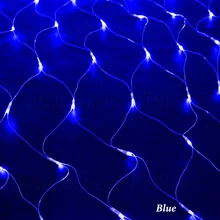 Рождественская елка чистый свет 1,5*1,5 м 96 Светодиодный s бусины 8 отображает AC110V/220 V украшения сада Светодиодный световые лампы фея гирлянды светодиодные лампы