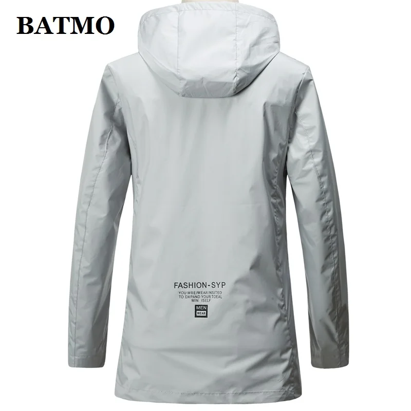 BATMO Новое поступление, высококачественные повседневные куртки с капюшоном для мужчин, мужские куртки со съемным капюшоном, большие размеры M-4XL 19375