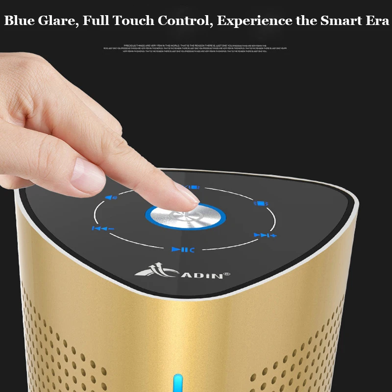 Металлическая Беспроводная колонка Adin 36 Вт Bluetooth NFC резонансная стереоколонка 3D Hi