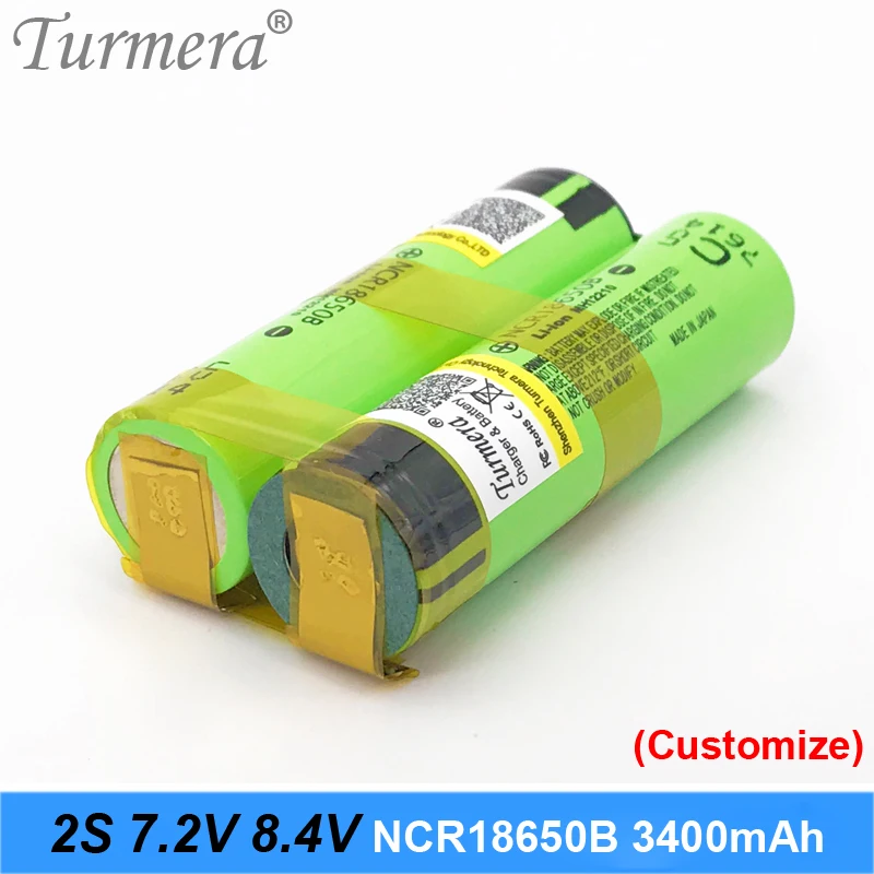 18650 батарея 3400mah ncr18650b 12,6 v 16,8 v 21v батарея для отвертки батареи сварные полоски для пайки Настройка батареи NOV10