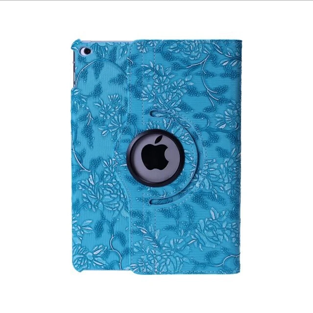 

2016 new Fashion Design Grape Smart Cover Stand 360 Rotating Series Flip Pattern PU Leather case for Apple ipad air 1