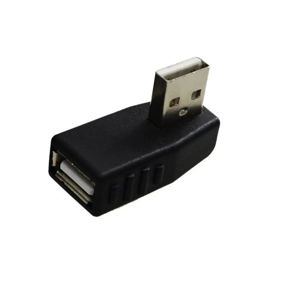 USB 2,0 пара вправо + влево 90 градусов под углом Мужской и Женский адаптер для портативных ПК