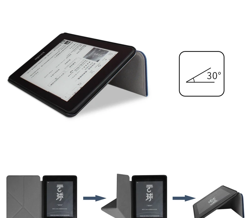 Kindle Paperwhite 4 складной чехол из искусственной кожи смарт-чехол для Amazon Kindle Paperwhite 10го поколения с подставкой-держателем