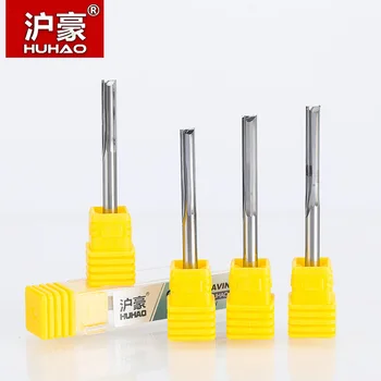 

HUHAO 1pc 4mm Two Flutes Straight router bits for wood CNC Straight Engraving Cutters Carbide Endmills Cutting Milling Tools